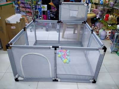 Children Playpen With Happy Basket Ball Game