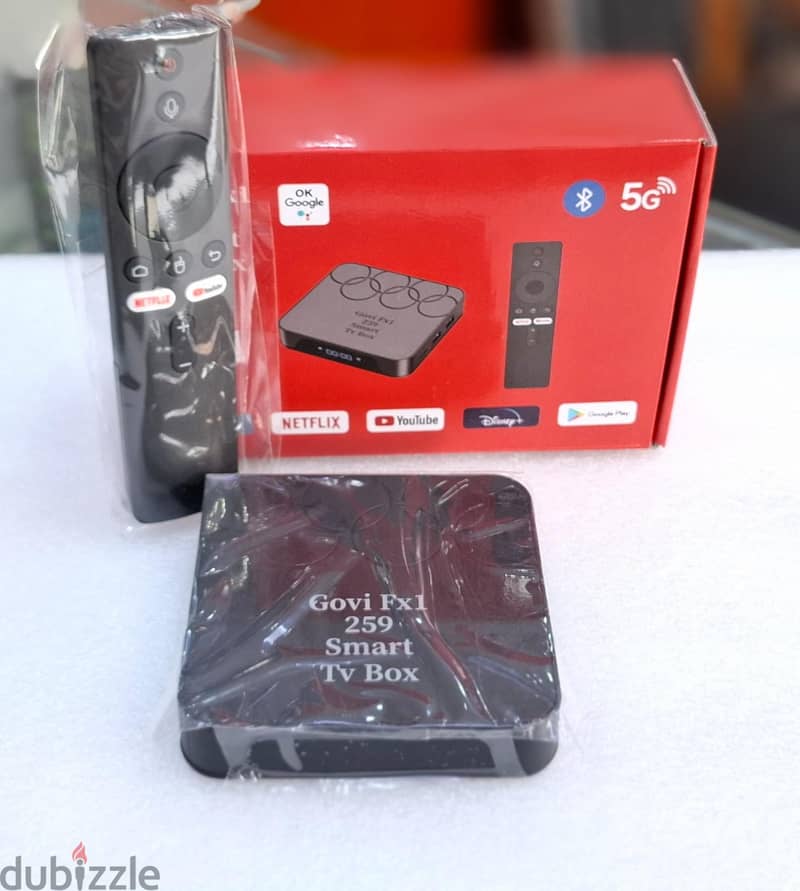 Govi Fx1 Smart 5G TV Box 8K UltraHD (Just Plug & Play) with Android 15 ...