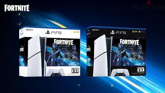 Ps5 Slim Digital and Disc with Fortnite game new Ashraf warranty