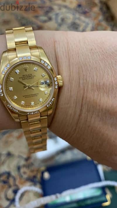 rolex gold and diamonds