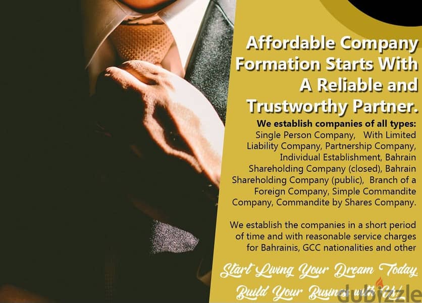 Form for you new Company in Adliya, only BD 49 0