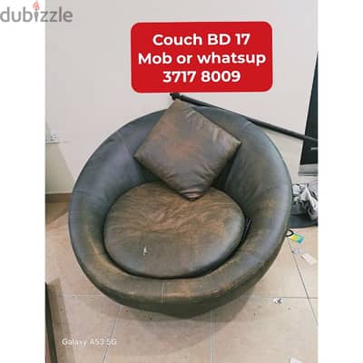 Couch and other household items for sale with delivery