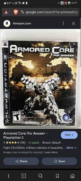 مطلوب لعبة armored core for answer (wanted)