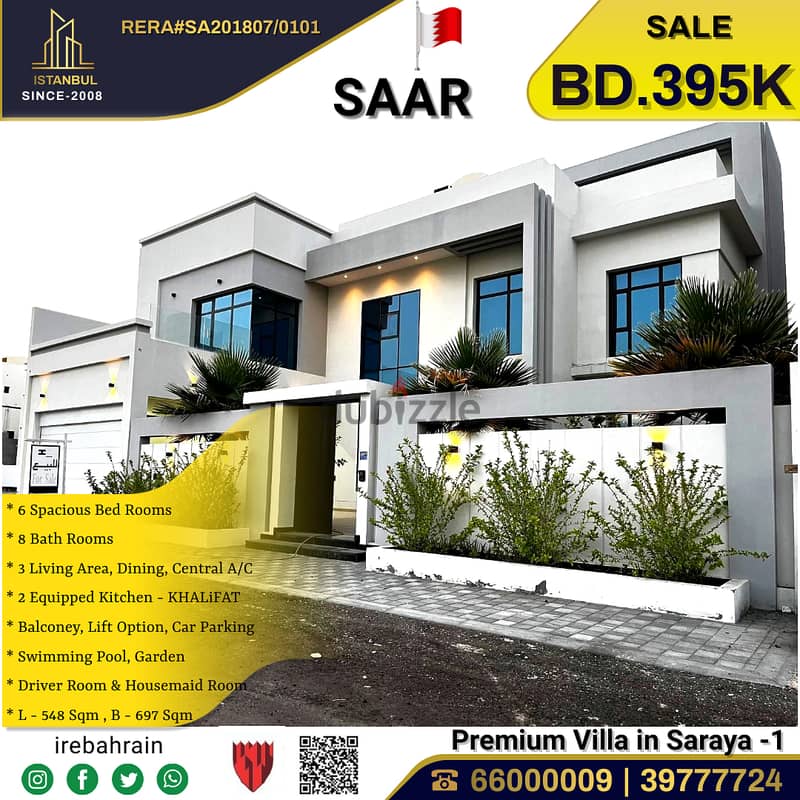 Luxurious Brand New Villa for Sale in Saraya-1, Saar 0