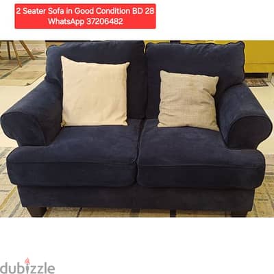 2 Seater Sofa and other items for sale with Delivery