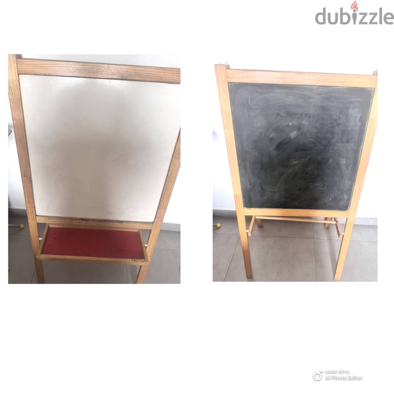 Wooden dual side board in good condition 0