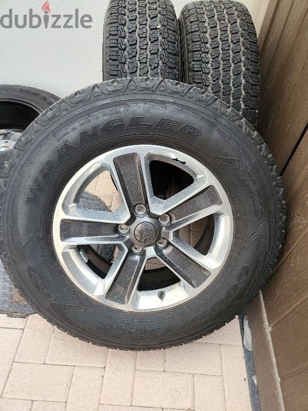 Jeep Wrangler rims and tires 0