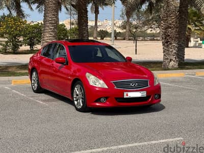 Infiniti G25 2013 red