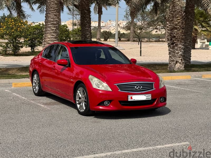 Infiniti G25 2013 red 0