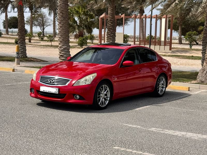 Infiniti G25 2013 red 1