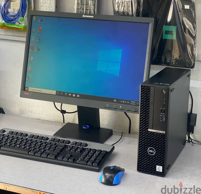 Dell Core i7 10th Gen Computer 16GB RAM 512GB SSD (8Cores) 22" Monitor 1