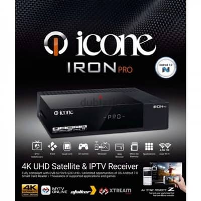 رسيفر   ICONE IRON PRO 4k ANDROID