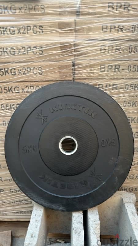 EZ bar - Bunper plates - Dumbbells 2