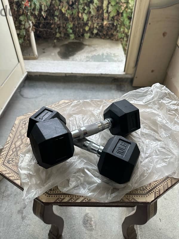 EZ bar - Bunper plates - Dumbbells 4