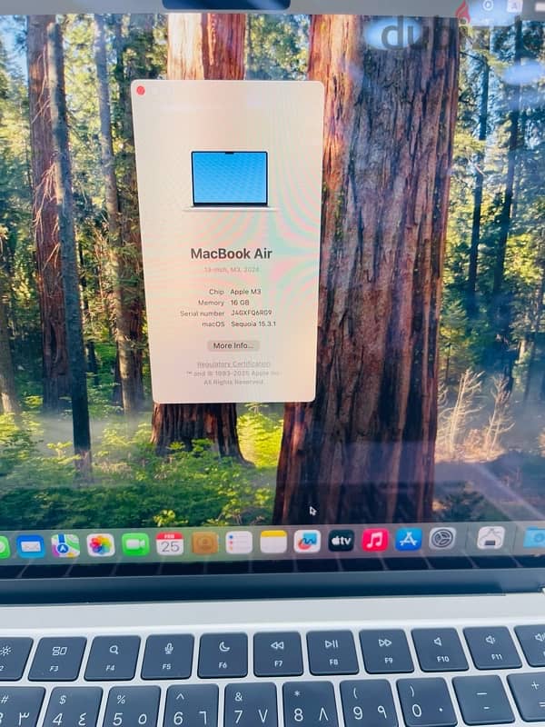 Used MacBook Air M3 13inch 16GB 256GB 4