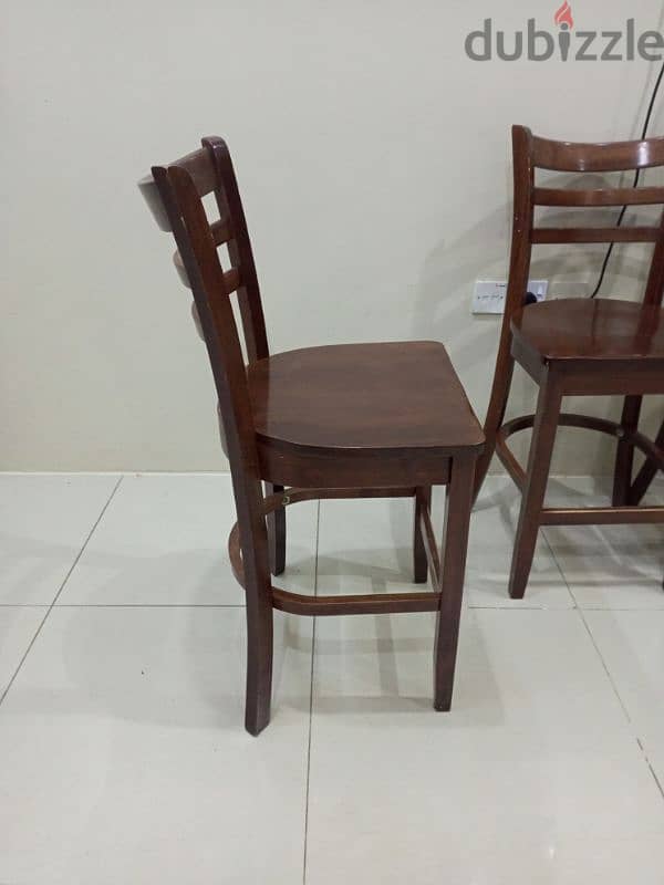 SOLID WOOD DINING TABLE WITH FOUR CHAIRS 3