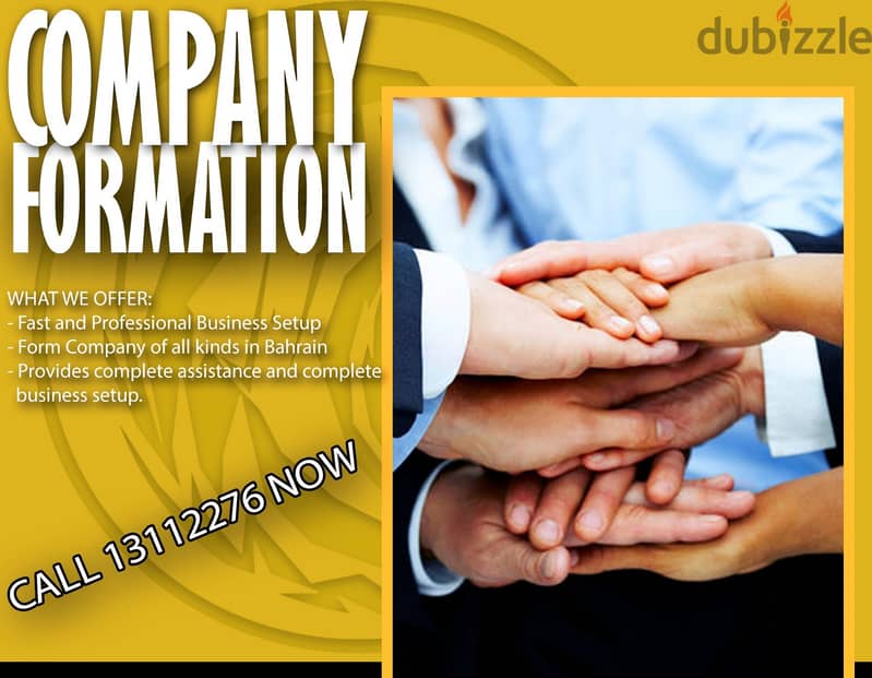 In Gulf hotel, Get your Form For Company,only 49_ BD 0