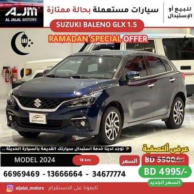 Suzuki Baleno MODEL 2024 FULL OPTION GLX MODEL FOR SALE