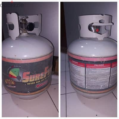 2 BBQ gas cylinder