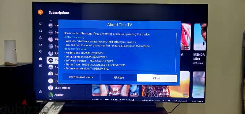 Samsung 65 inches 4K UHD Smart LED TV 2