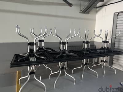 Dinning plastic 10 piece table and 32 pieces chairs for sale