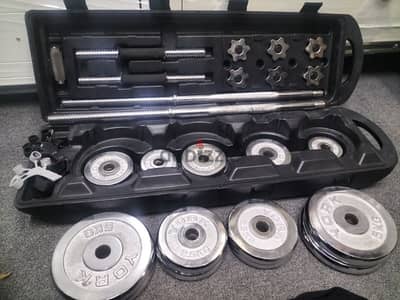 45 BD only with delivery dumbbell set for good condition