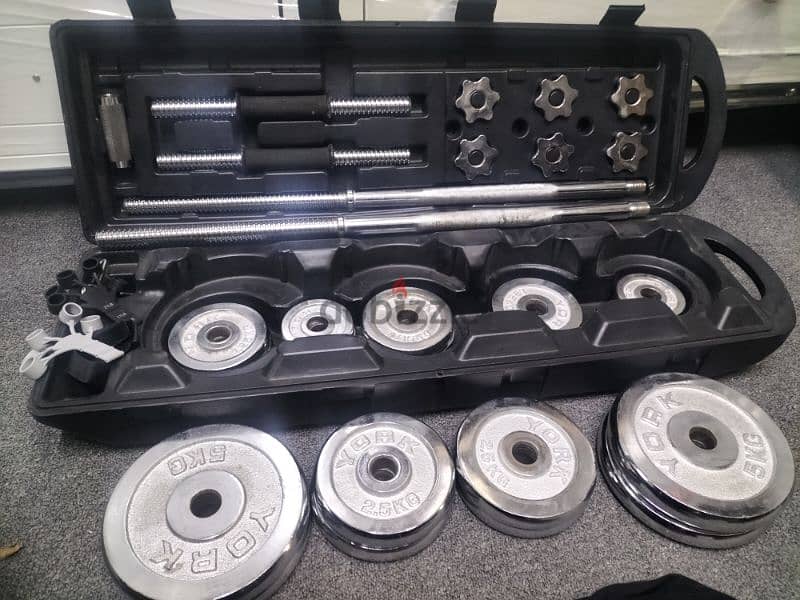 45 BD only with delivery dumbbell set for good condition 0