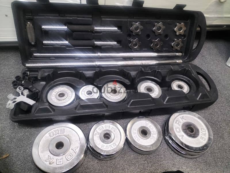 45 BD only with delivery dumbbell set for good condition 1