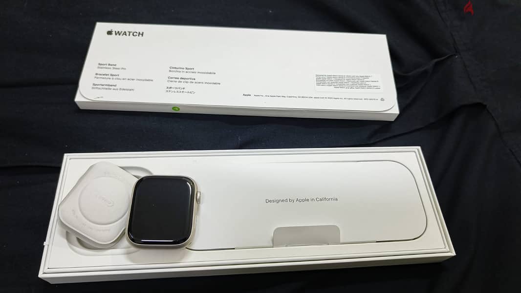 Brand New Apple Watch Series 9 45mm Starlight AI Star SB M/L GPS 5