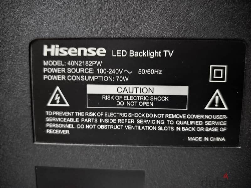 Hisense 40 inch smart led tv 6