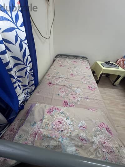 single Bed with mattress urgent sale