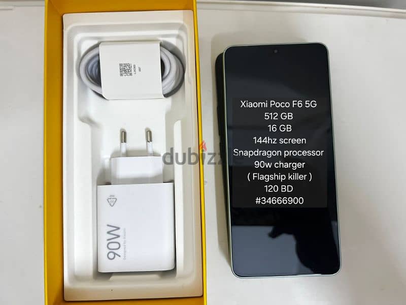 Xiaomi Poco F6 - 5G ( 512 GB / 16 GB Ram ) 0