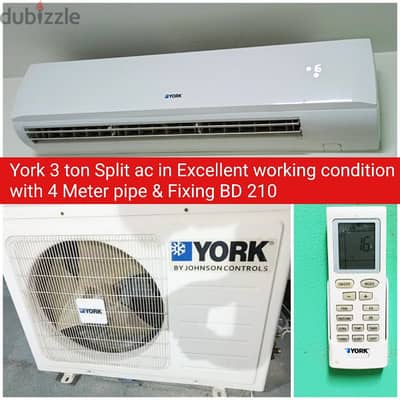 York split ac 3 ton and other acs for sale with Delivery fixing