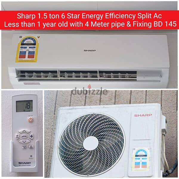 York split ac 3 ton and other acs for sale with Delivery fixing 9