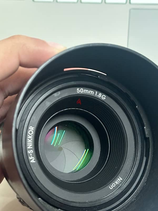 Nikon 50mm 1.8G Lens with Hood 2