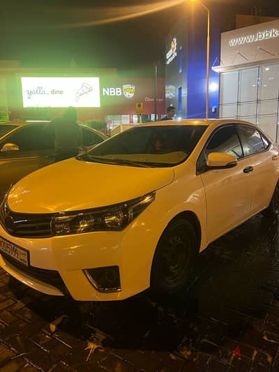 Toyota Corolla For Daily rent