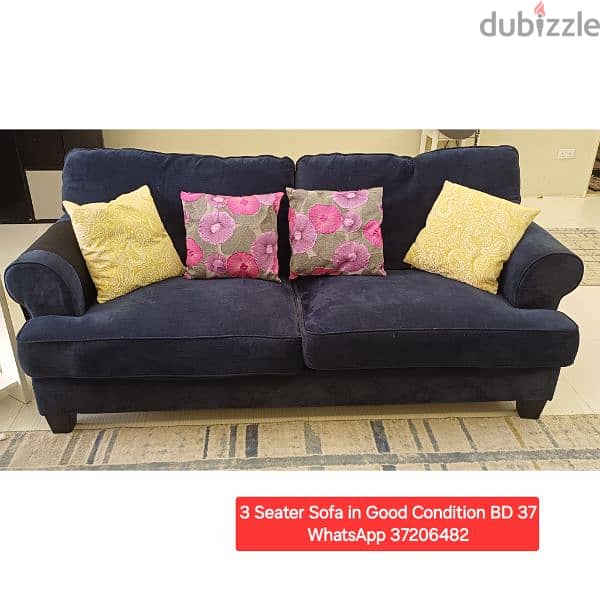 3 Seater Sofa and other items for sale with Delivery 4