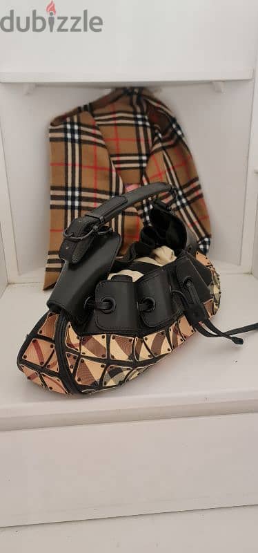 Burberry Brown Nova Check Warrior Hobo Multiple colors Beige 5