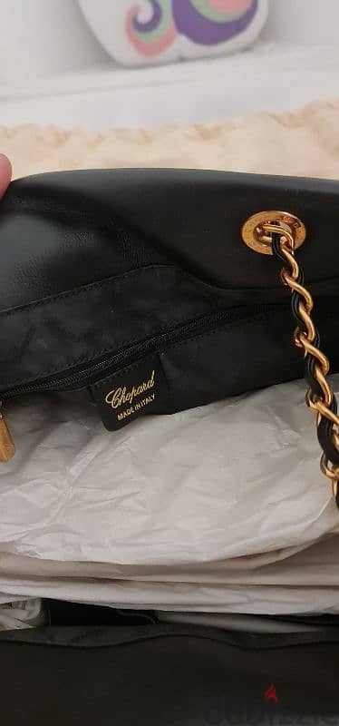 Chopard - Lady Imperiale Black Leather Handbag 4