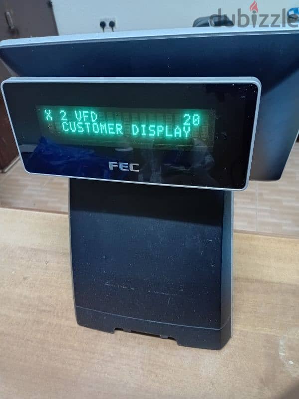 FEC Branded monitor with raintech restaurant pos software, printer 1