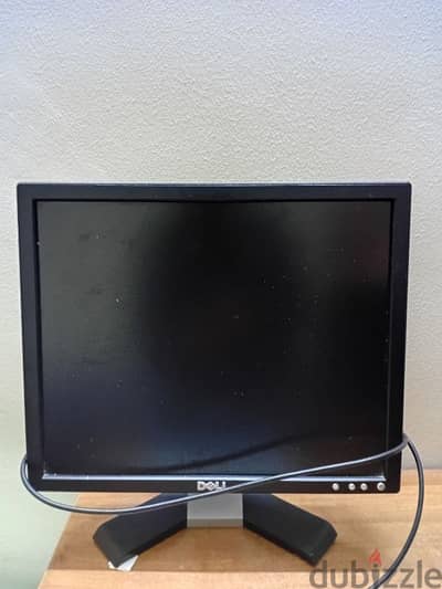 Dell brand monitor with keyboard