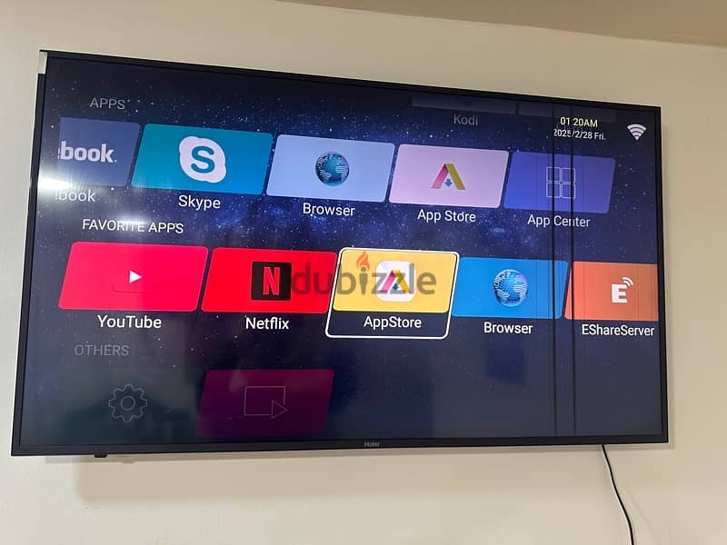 55” inch smart tv Haier contact me whatsap 33416275 2