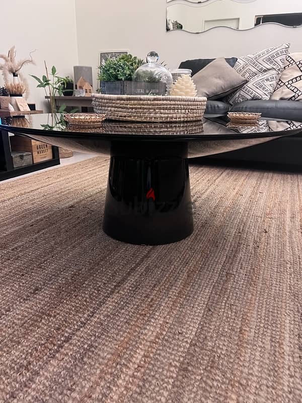 Black glass tinted Coffee Table 3