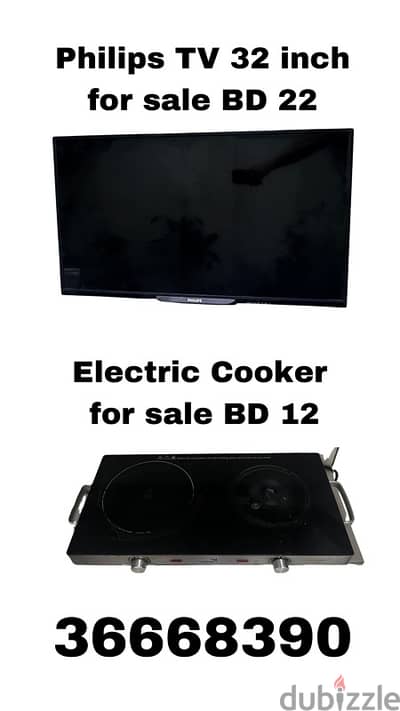 TV and Eletrcic Cooker