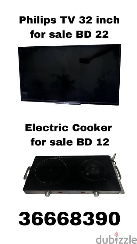 TV and Eletrcic Cooker 0