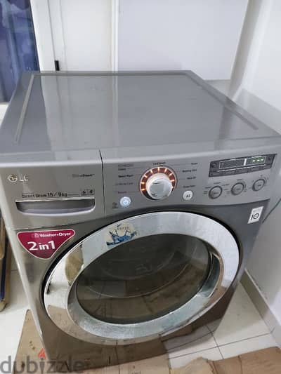 LG Washer Dryer 2 in 1, Washer 15kg and 9kg Dryer Capacity