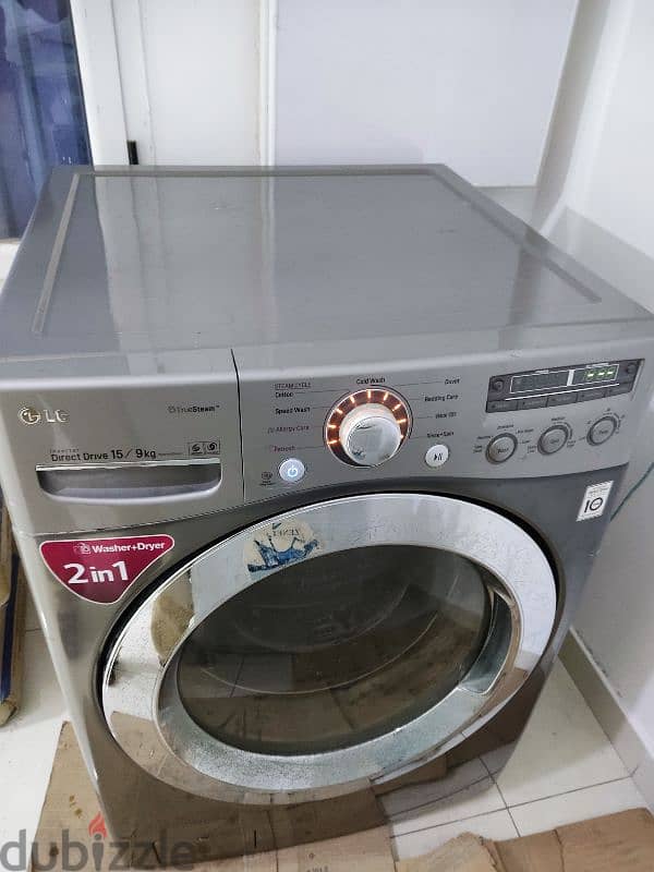 LG Washer Dryer 2 in 1, Washer 15kg and 9kg Dryer Capacity 0