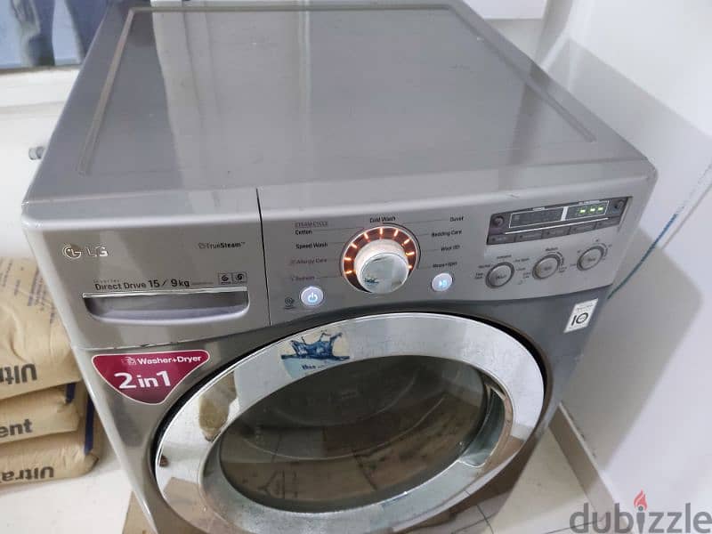 LG Washer Dryer 2 in 1, Washer 15kg and 9kg Dryer Capacity 1