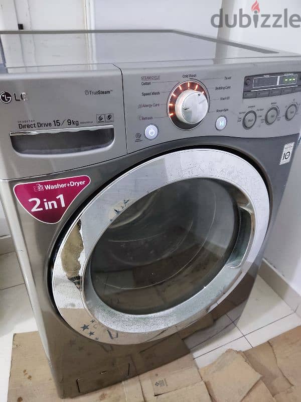 LG Washer Dryer 2 in 1, Washer 15kg and 9kg Dryer Capacity 2