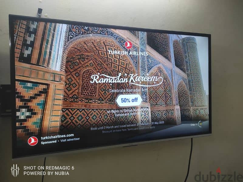 TCL smart 50inch with smart box 10